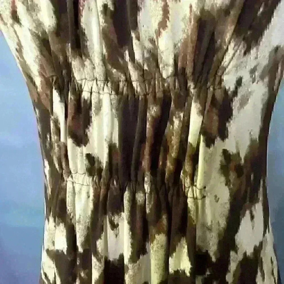 Michael Kors Ruffle Sleeve On or Off Shoulder Dress - Picture 3 of 10